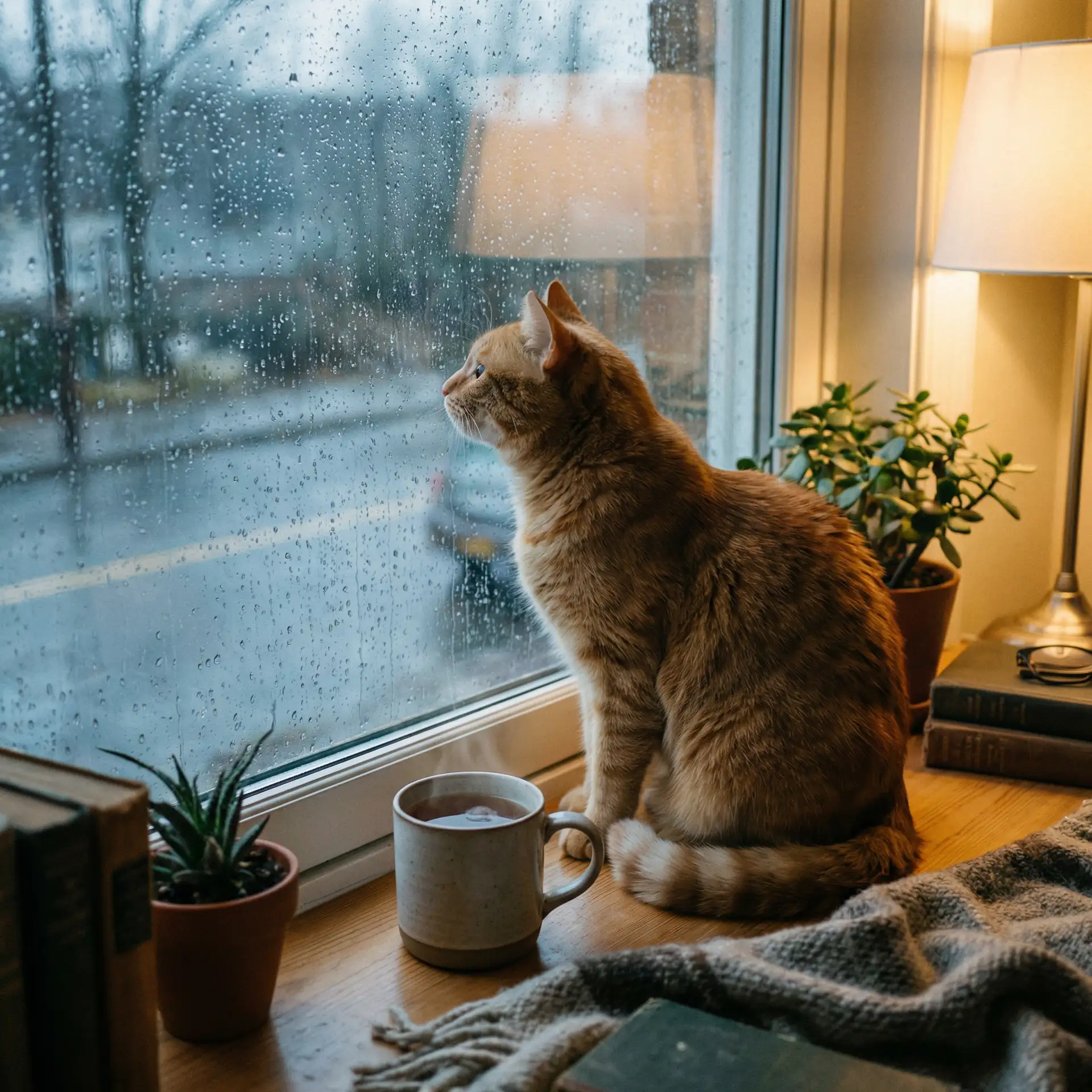 猫咪望着窗外的雨 - 幸福爱人电视剧全集